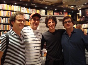 Kleiton, Fagner, Kledir e Marcelo Fróes no lançamento do projeto 'Beatles 69'