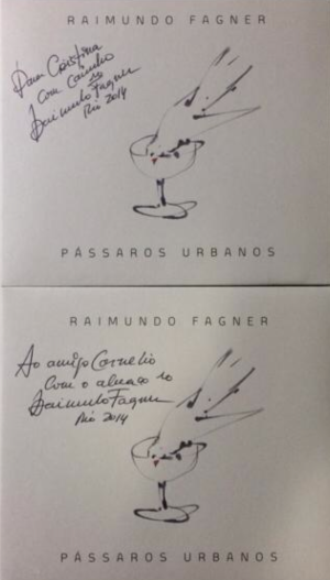 Pássaros Urbanos, de Fagner, autografado