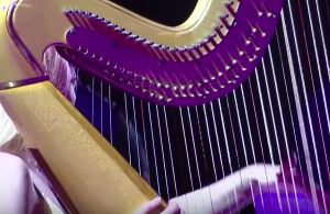 Rod Stewart e a harpista